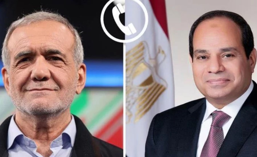 الرئيس السيسي ونظيره الإيراني