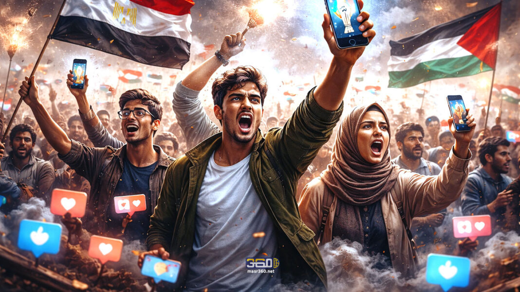 جيل زد المصري وأحداث غزة 2023 ( الصورة مولدة بالذكاء الاصطناعي) جيل زد المصري وأحداث غزة 2023 ( الصورة مولدة بالذكاء الاصطناعي)