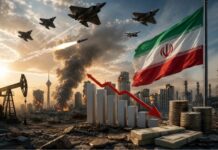 إيران ما بعد الحرب: مرونة النظام وحدود الصمود الداخلي تأثير الحرب الإيرانية الأمريكية على الاقتصاد الإيراني ( الصورة بواسطة الذكاء الاصطناعي )