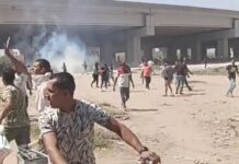 إصابة طفلين في مواجهات بين أهالي الوراق والأمن مواجهات سابقة بين الأمن وأهالي جزيرة الوراق