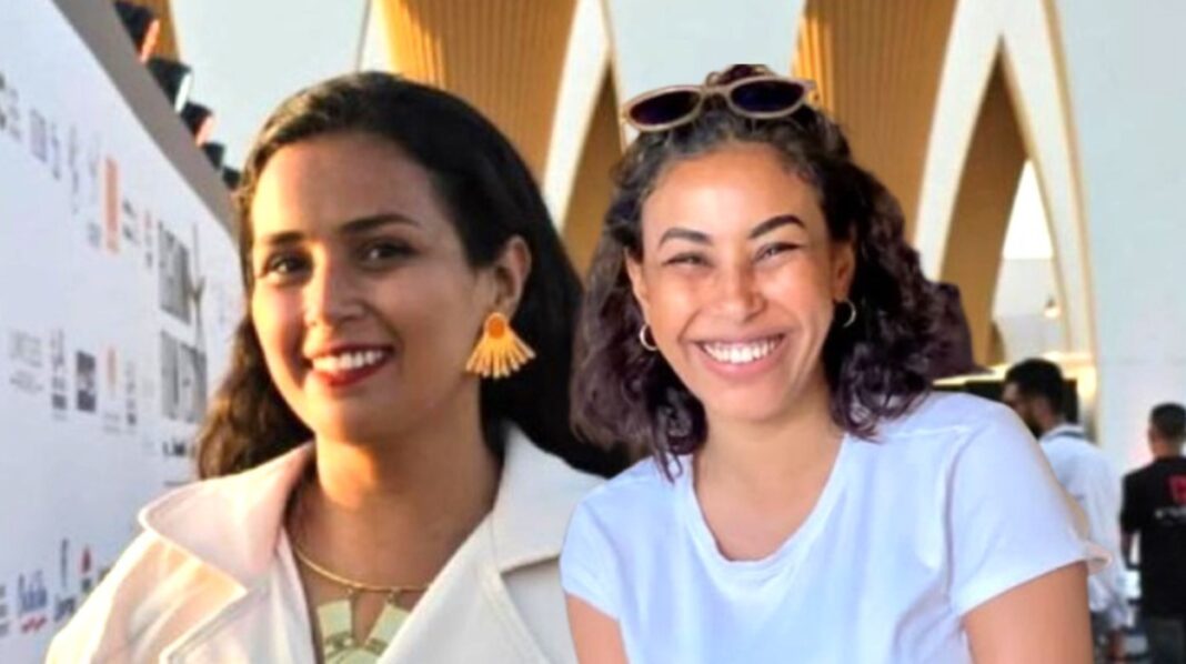 المحامية نسمة الخطيب "يمين الصورة" وطبيبة الشاطبي أمنية سويدان المحامية نسمة الخطيب "يمين الصورة" وطبيبة الشاطبي أمنية سويدان