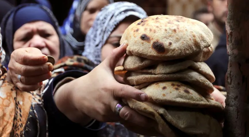 أحد أفران الخبز في مصر
