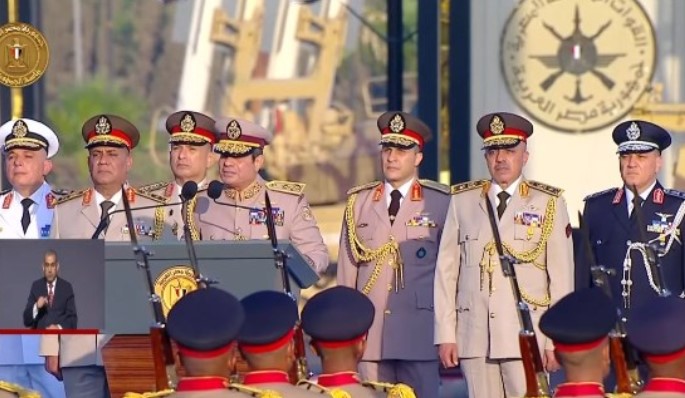 الرئيس عبد الفتاح السيسي خلال افتتاح مقر القيادة الاستراتيجية للدولة المصرية